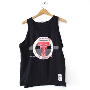 Vintage Texas Tech University Raiders Tank Top Large